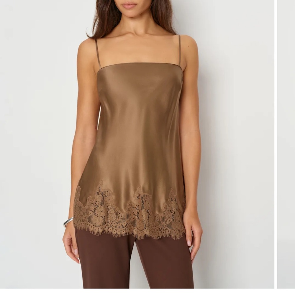 Reformation Carolina Silk Top